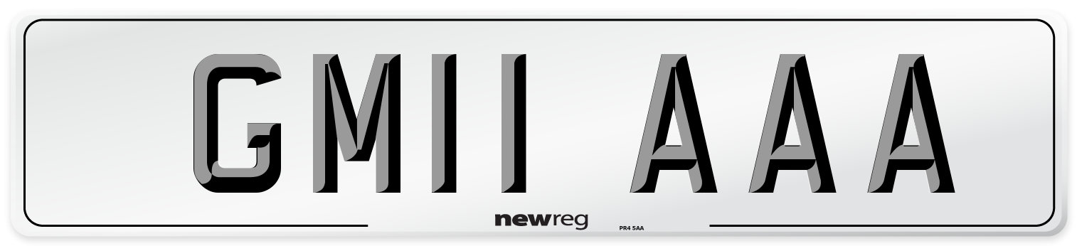 GM11 AAA Number Plate from New Reg